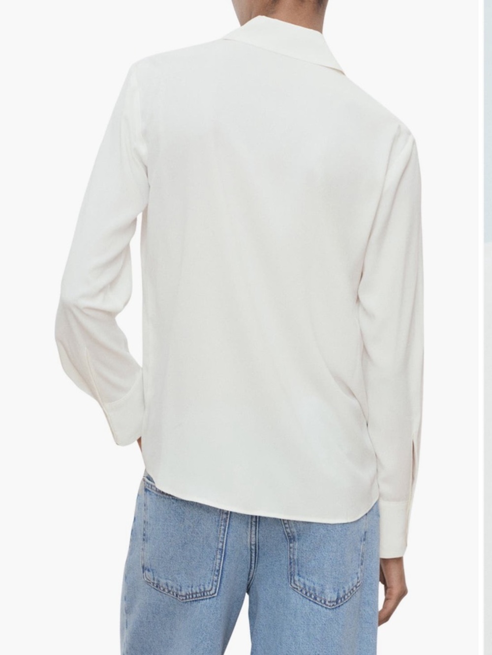 Mango Button-Down Long-Sleeve Blouse - Picture 4 of 7